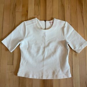 Brooker Brothers Red Fleece White fitted shirt